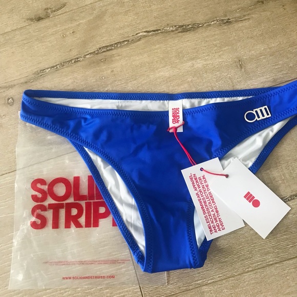 SOLID & STRIPED BIKINI Top and Bottom, Medium, NWT - Picture 11 of 14